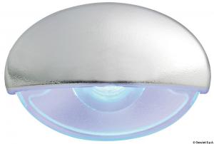 Luce cortesia Steeplight cromata LED blu